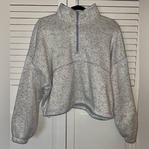 Thread & Supply Heathered Gray Quarter Zip Pullover